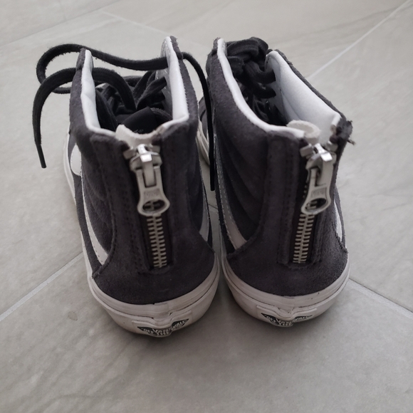 GUC Vans Sk8-Hi Suede Raven/Blanc de Blanc - Picture 6 of 12